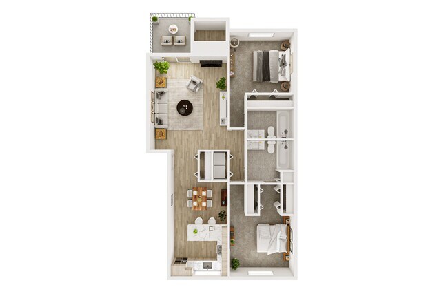 2x2 Osprey Renovated P-02 floor plan